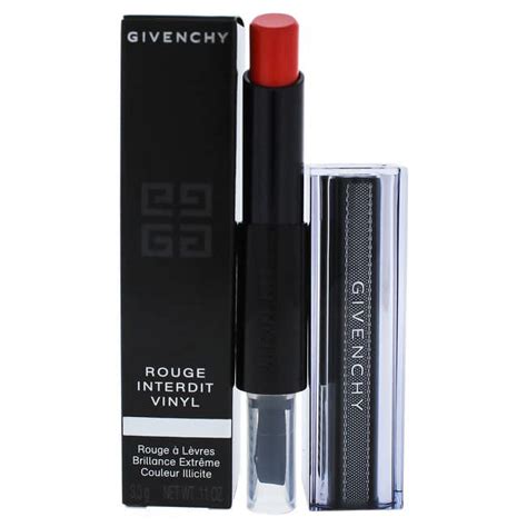 Givenchy Rouge Interdit Vinyl Lipstick, 09 Corail Redoutable, 0.11 